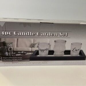 4 pc Candle Set Decorative. New